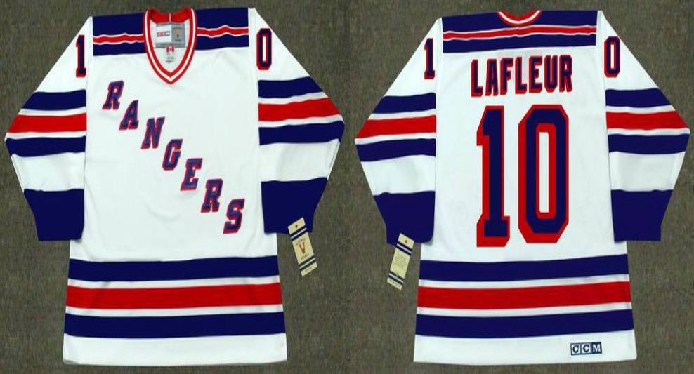 2019 Men New York Rangers #10 Lafleur white CCM NHL jerseys->new york rangers->NHL Jersey